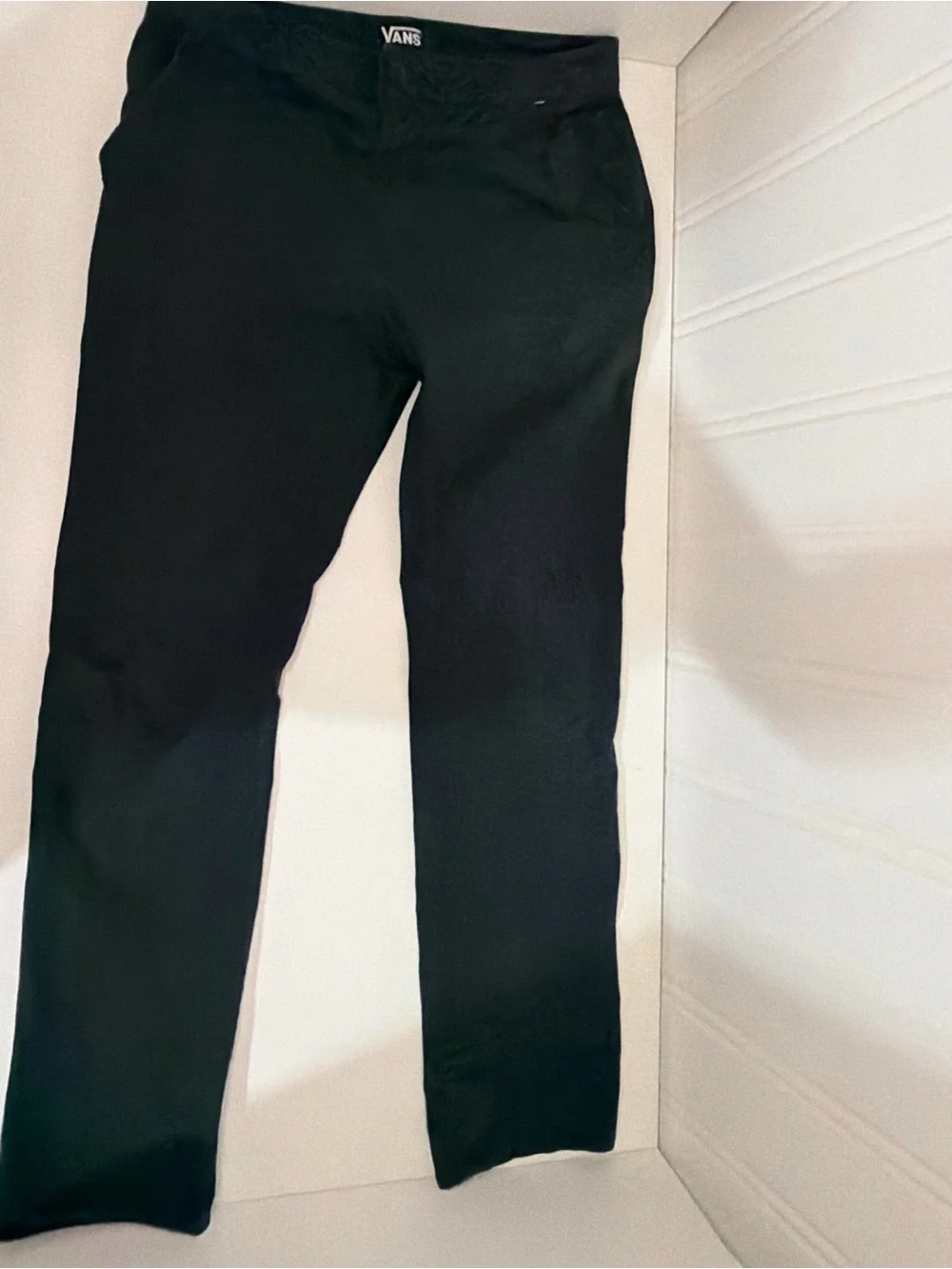 Vans Men’s Black Chinos - Straight Leg